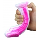 Silicone Dildo Meryl 18 x 5cm White-Pink