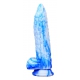 Kukur Dildo 16 x 4cm Blau-Weiß