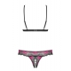 Tulia Cupless 2 Piece Set Black-Pink