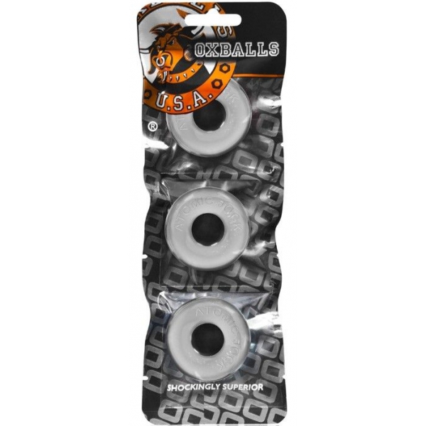 3er-Pack Mini Cockrings Oxballs transparent