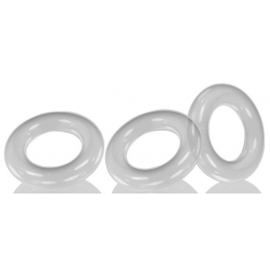 Oxballs Lot de 3 cockrings Willy Rings Transparents