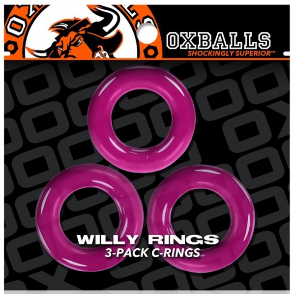 Set di 3 anelli Willy Rosa Cockrings