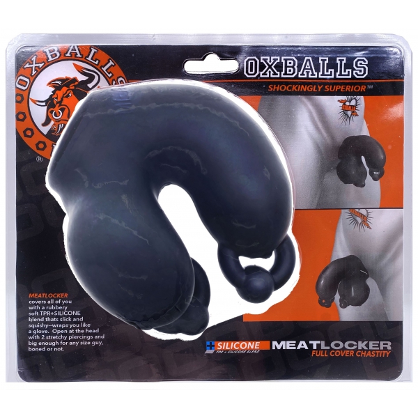 Funda para el pene Oxballs MeatLocker 10 x 4cm Negra