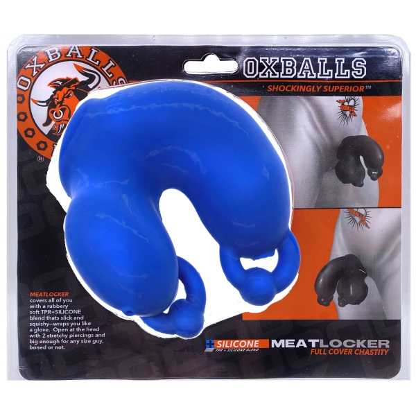 Oxballs MeatLocker Penismanschette 10 x 4cm Blau