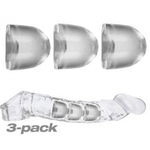 Oxballs Set van 3 Adjustfit Insert Penis Sheath Tips