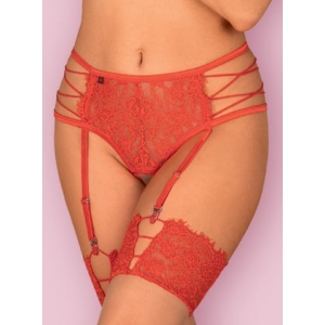 Obsessive Red Rediosa suspender belt