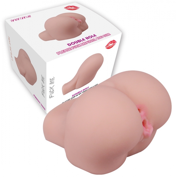 Mini Holes Duo Vulva-Anus Masturbador realista