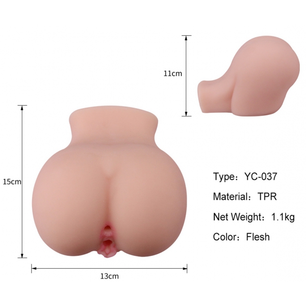 Mini Holes Duo Vulva-Anus Masturbador realista