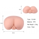 Realistic Masturbator Buttocks Double Holes Vulva-Anus