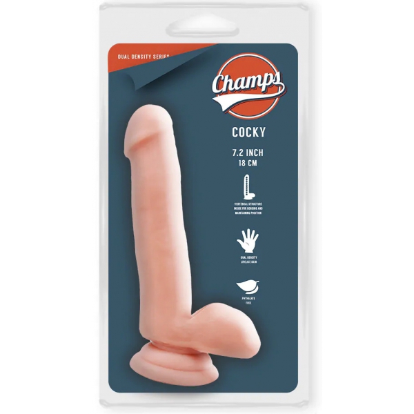 Dildo realistico Cocky Champs 14 x 4 cm