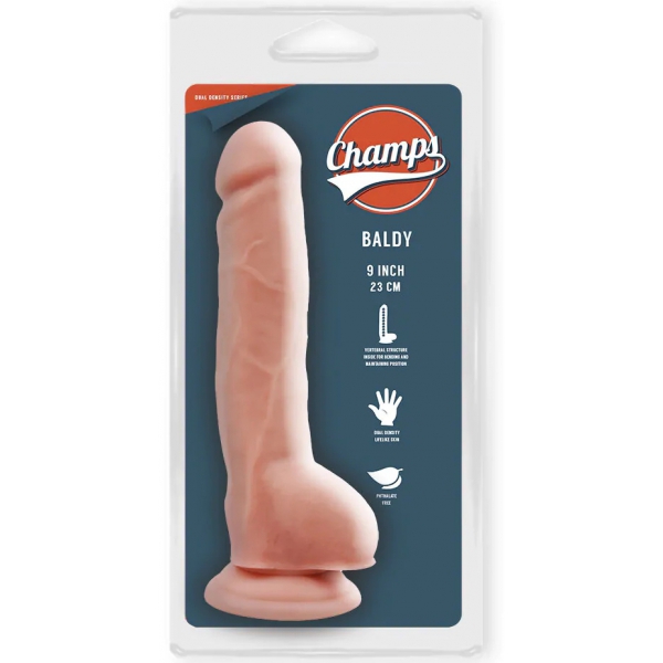 Baldy Champs realistischer Dildo 17 x 4cm