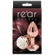 Plug Bijou REAR S 6 x 2.7cm Rose-Blanc