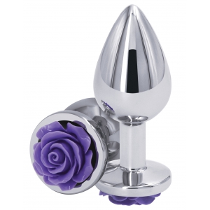 Rear Assets Jewelry Plug Rear M 7 x 3.4cm Silver-Purple