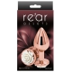 Bijou REAR M 7 x 3,4cm Enchufe Rosa-Blanco