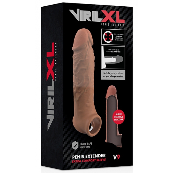 Viril XL V9 Penis Sleeve 15.5 x 4cm Latino