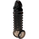 Viril XL V11 Beaded Penis Sleeve 15.5 x 4cm Black