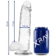 XRay Cock transparante dildo met testikels 17 x 4.5cm