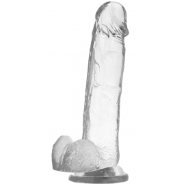 Consolador transparente XRay Cock con testículos 17 x 4,5cm