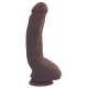 Dildo Realista Prazer Carnal 16 x 4cm Castanho