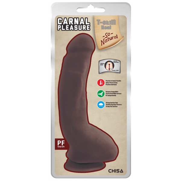 Realistic Dildo Carnal Pleasure 16 x 4cm Brown