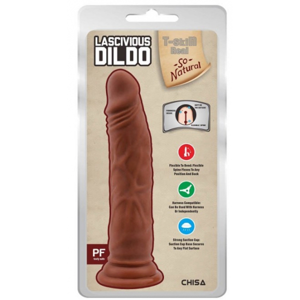 Dildo lascivo realista 19 x 4,3cm Latino