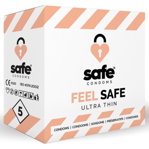 Safe Condoms FEEL SAFE preservativos finos x5