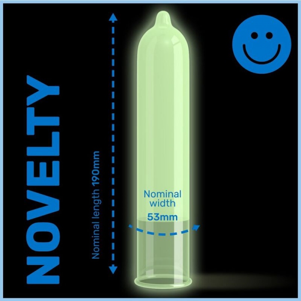 GLOW fluoreszierende Kondome x12