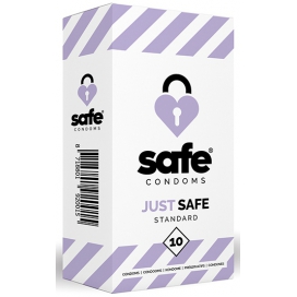 Safe Condoms Preservativi in lattice JUST SAFE x10
