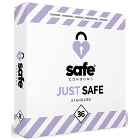 Safe Condoms Préservatifs en latex JUST SAFE x36