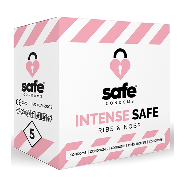 Preservativi testurizzati INTENSE SAFE x5