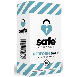 Safe Condoms PERFORM SAFE vertragende condooms x10