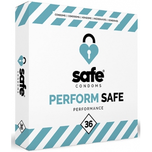 Safe Condoms PERFORM SAFE Preservativos Retardantes x36