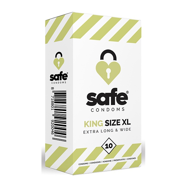 Preservativos em látex King Size XL SAFE x10