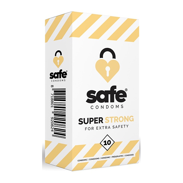 SUPER STRONG Safe dickwandige Kondome x10
