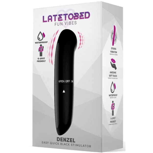 Denzel Clitoral Stimulator 13 x 2.8cm Black