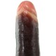 XXL-Dildo Black Realistic Cock 25 x 7 cm