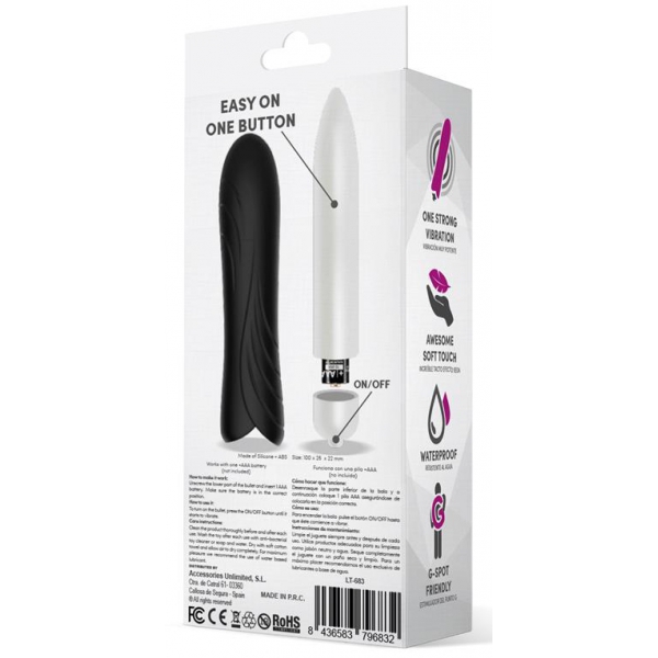 Bilie Clitoral Stimulator 10 x 2.5cm Black