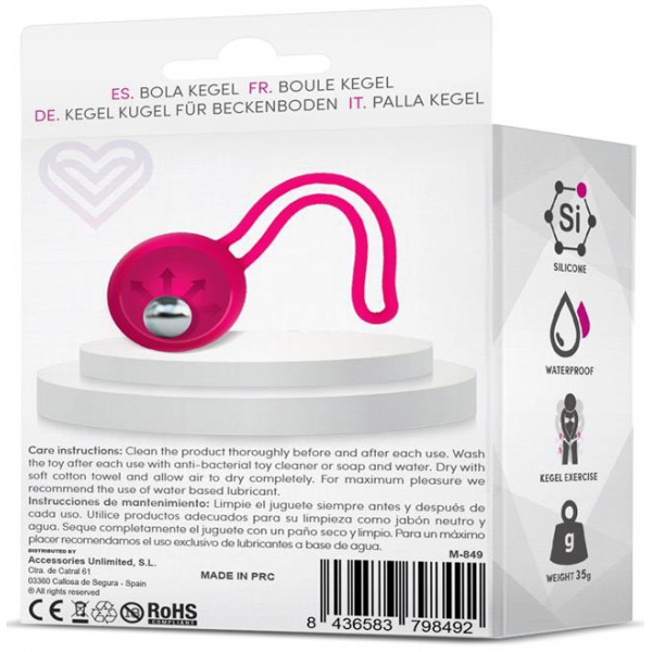 Fitty 1 Bola Kegel Rosa 3.4cm - Peso 35gr