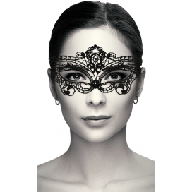 Coquette Chic Lace Mask Black