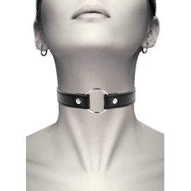 Coquette Kokette Halskette mit Ring Schwarz