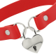 Collar Coquette Colgante Corazón Rojo