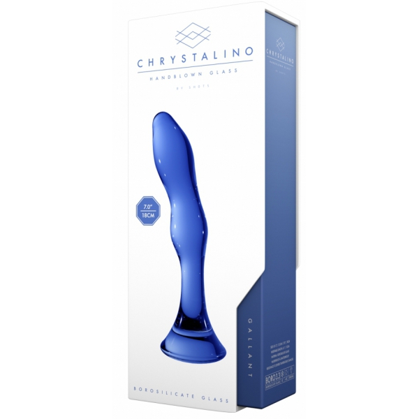 Glass dildo Gallant Blue 16 x 3.4cm