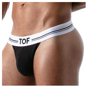 TOF Paris Thong FRENCH Black