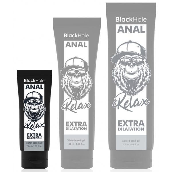 BLACK HOLE WATER BASE GEL ANAL DILATION 70 ML