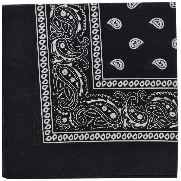 Bandana HANKY Código Fetiche Negro - BDSM