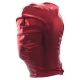 Cagoule de soumission avec Ouverture Bouche Rouge