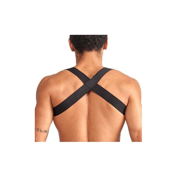 Imbracatura elastica X-Back nero-grigio