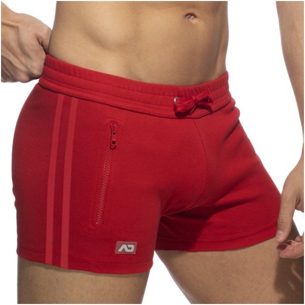 POCKETS SPORTS ZIP Shorts Red