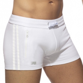 POCKETS SPORTS ZIP Shorts White