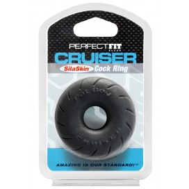 Perfect Fit Fat Boy SilaSkin Cruiser Ring - Black
